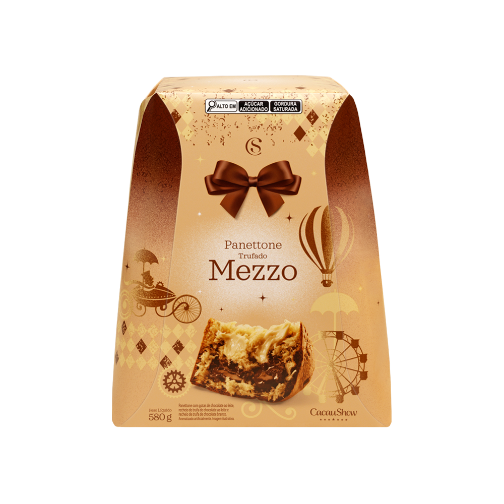 Panetone Trufado Mezzo 580g