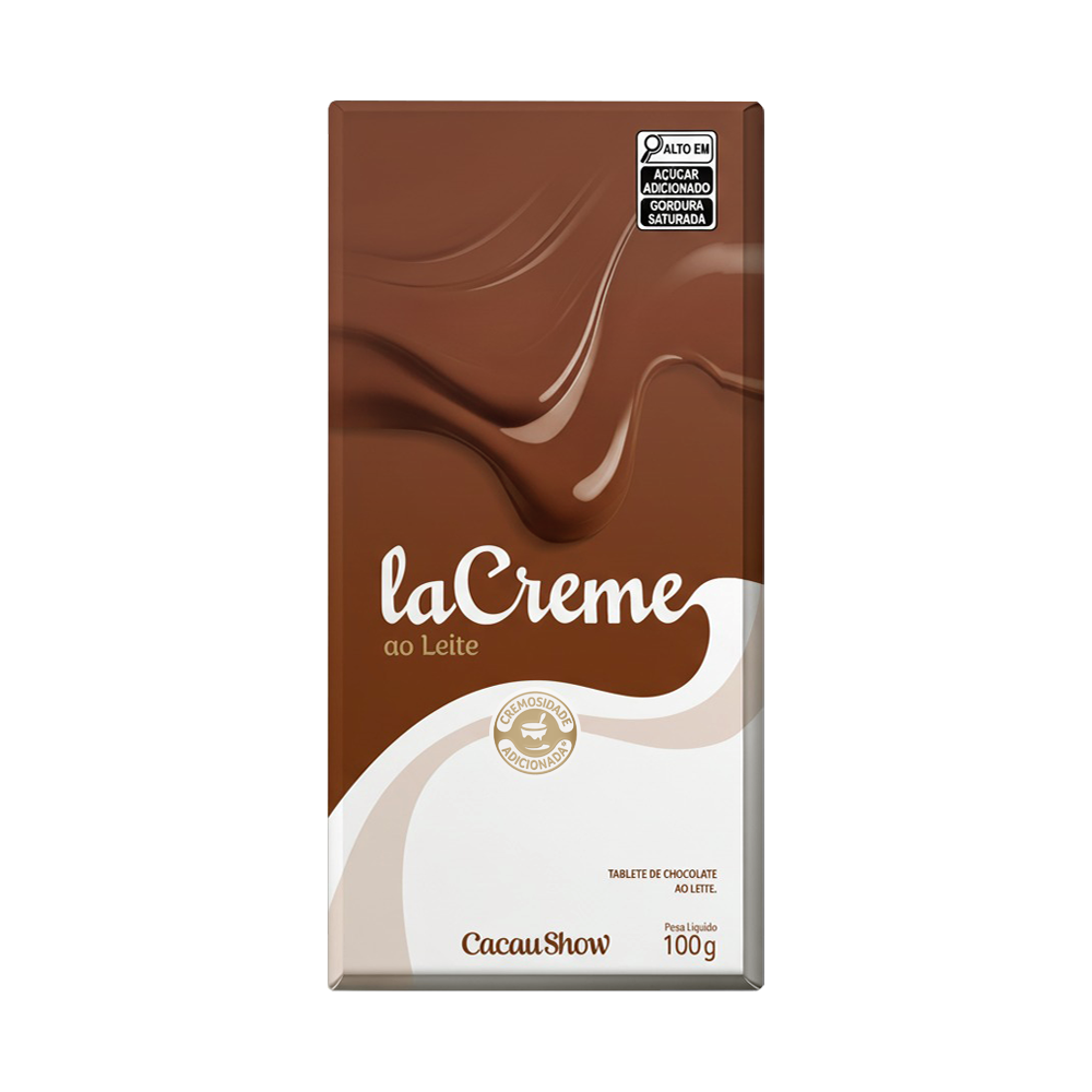 Tablete laCreme de Chocolate ao Leite 100g