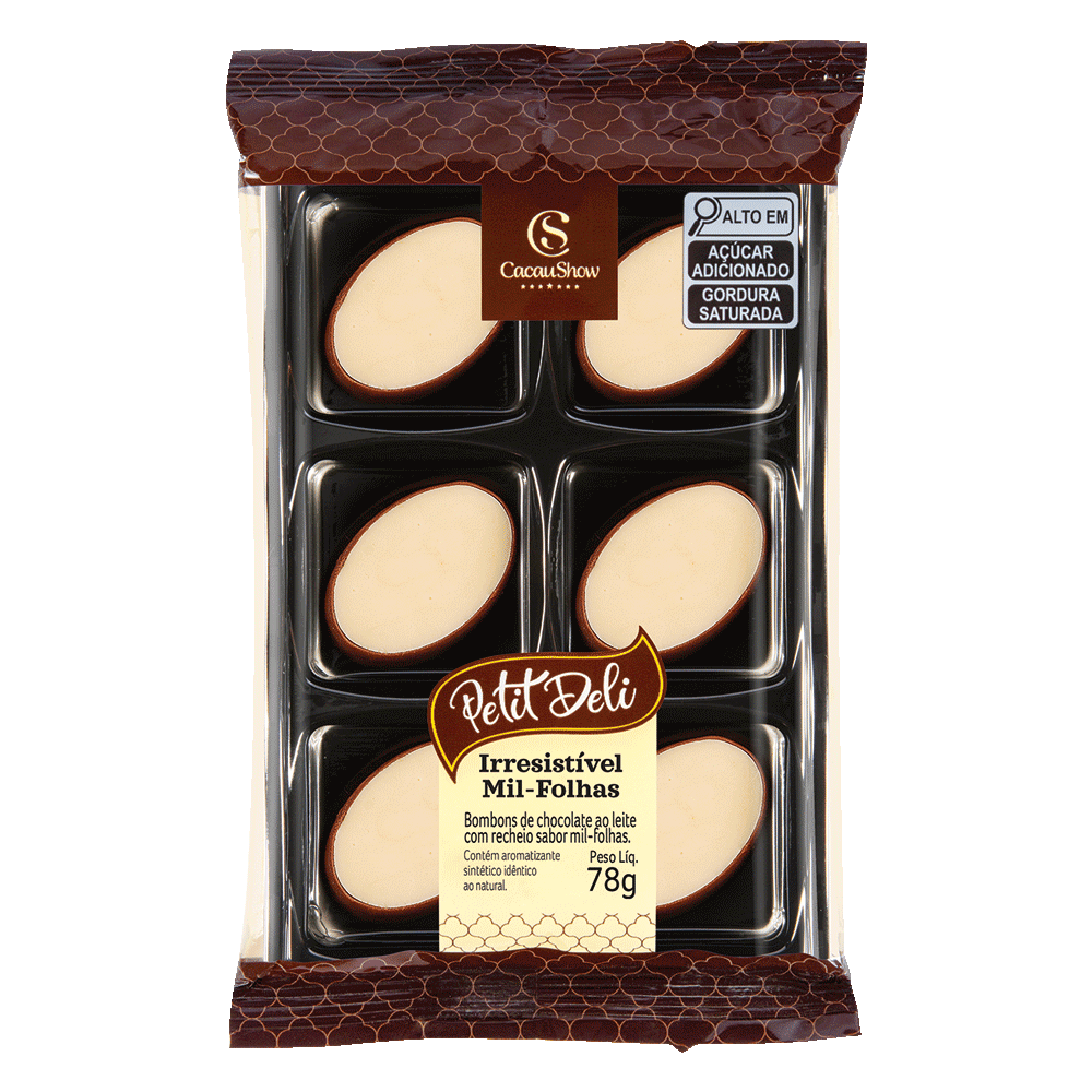 Bombons Petit Deli Mil-Folhas 78g