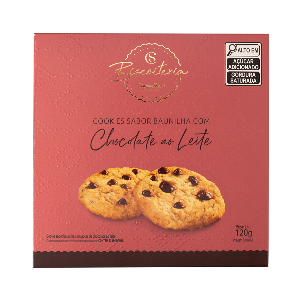 Cookies com Gotas ao Leite 120g
