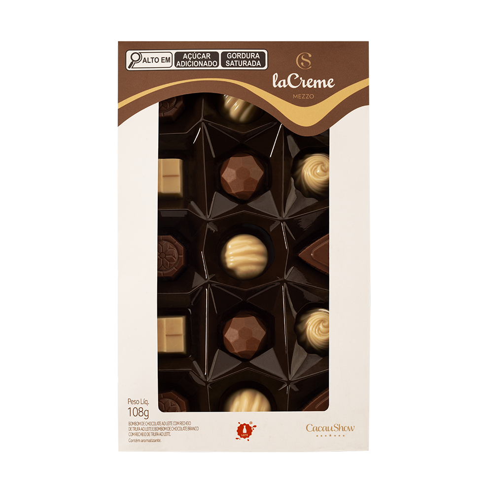 Caixa de Bombons Mini Show laCreme Sortido 108g
