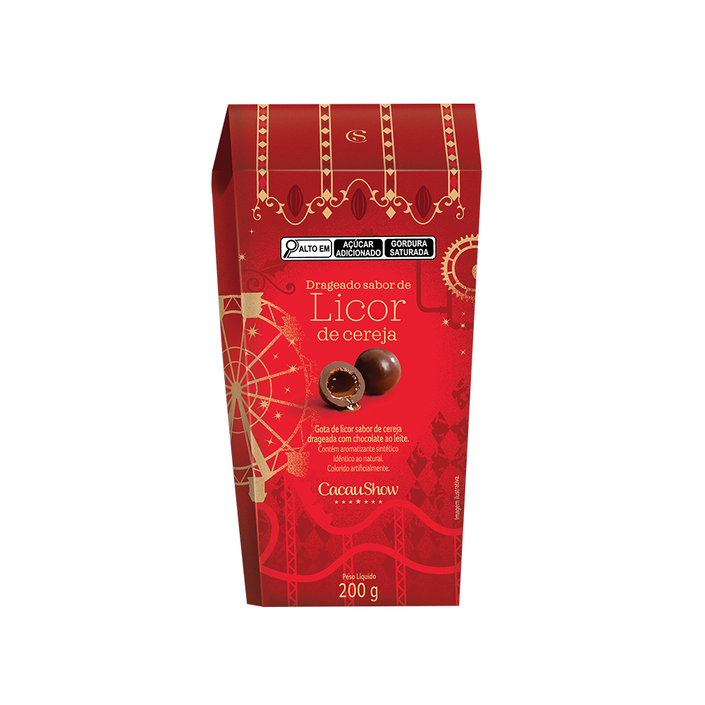 Drageados ao Leite com Licor de Cereja 200g