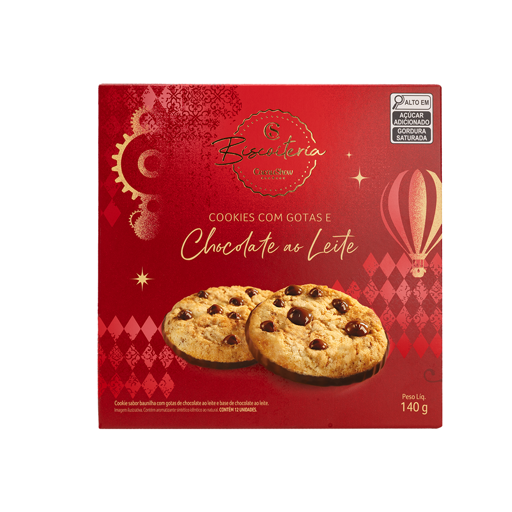 Cookies de Natal com Gotas ao Leite 140g