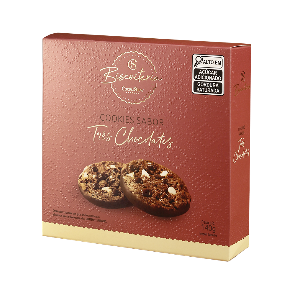 Cookies 3 Chocolates Sortidos 140g