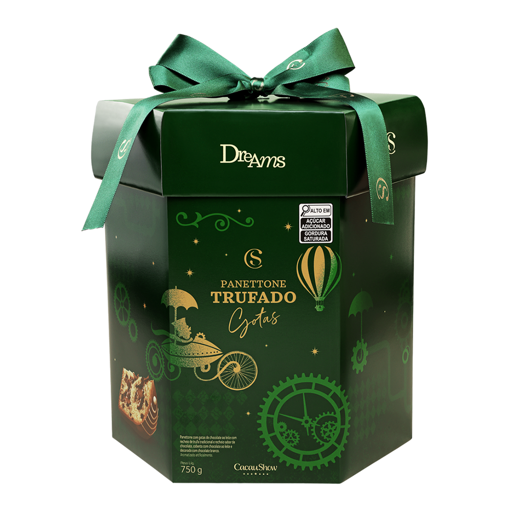 Panetone Bendito Cacao Geleia de Cacau Lata Rosa 1000g