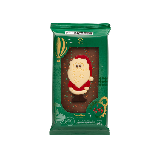 Tablete ao Leite Papai Noel de Natal 54g