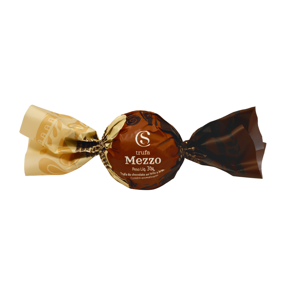 Trufa de Chocolate ao Leite e Branco Mezzo 30g