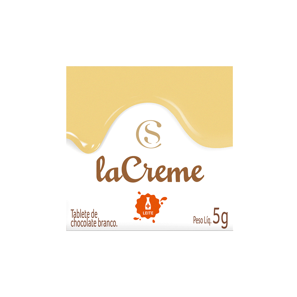 Tablete laCreme de Chocolate Branco 5g