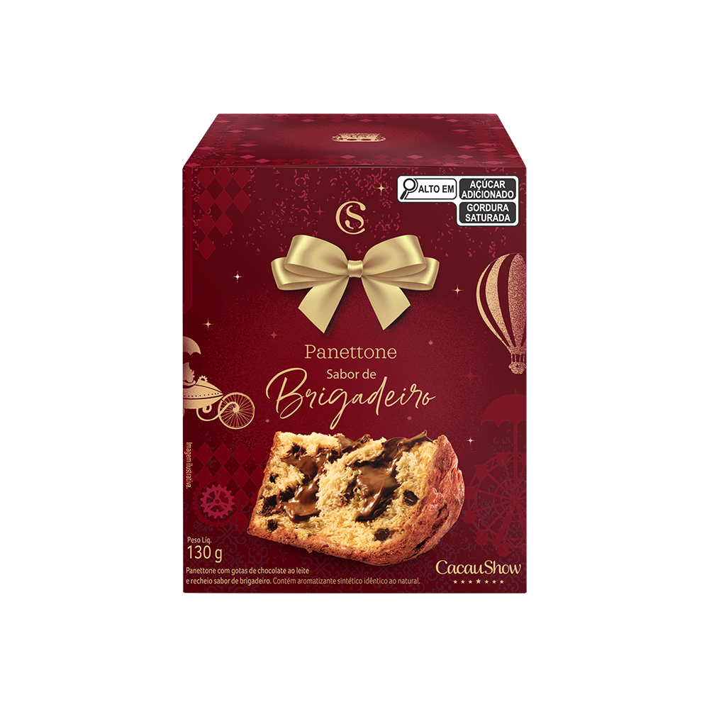 Mini Panetone com Recheio de Brigadeiro 130g