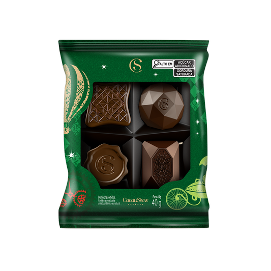 Bombons Cacau Magia Sortidos de Natal 40g