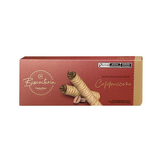 Wafer Biscoiteria Cappuccino 80g