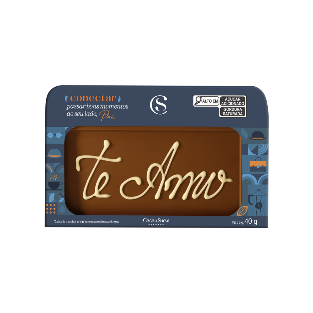 Tablete ao Leite Chocoarte Afeto 40g