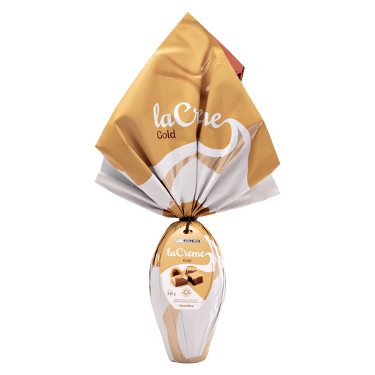 Ovo de Páscoa laCreme Gold Branco 348g