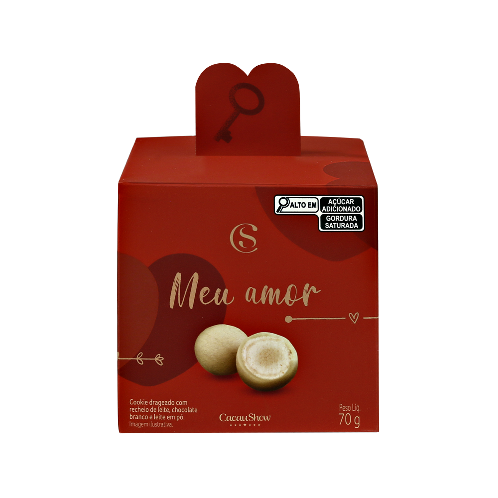 Mini Cubo com Drageados de Leite em Pó 70g