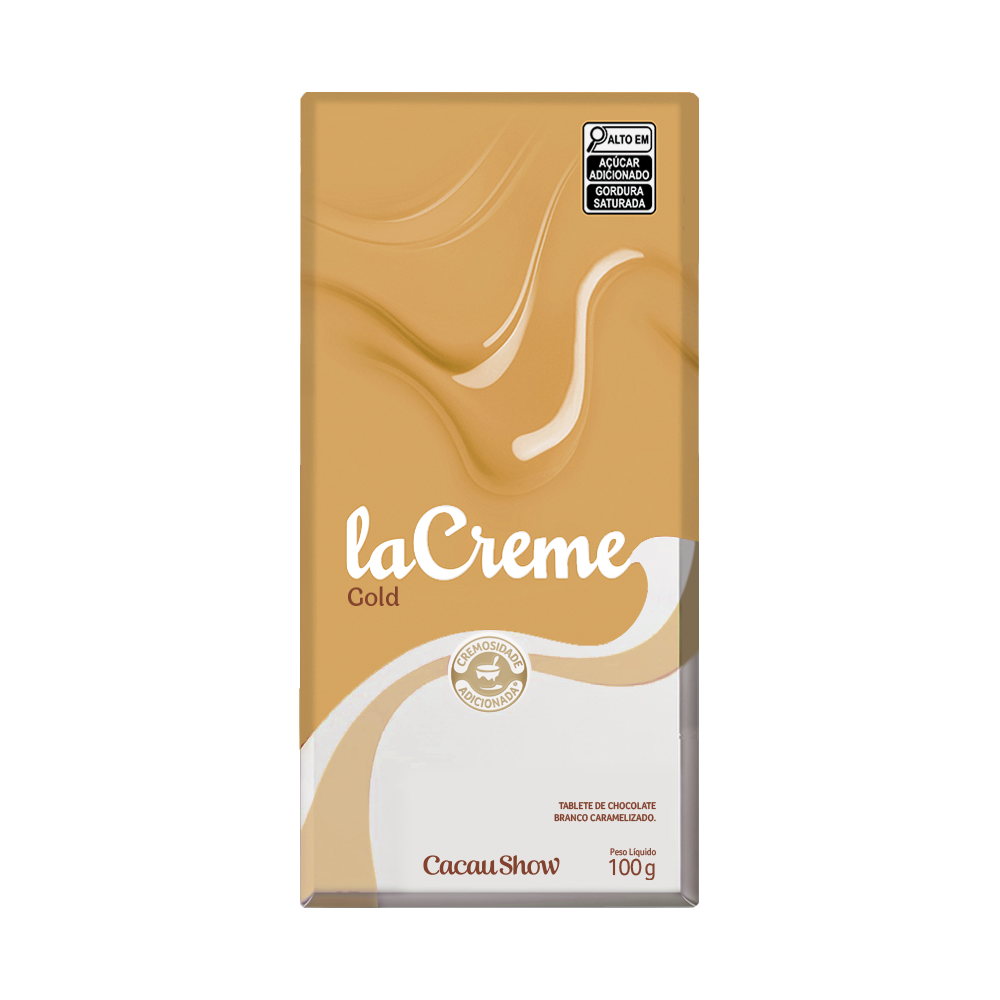 Tablete laCreme Gold de Chocolate Branco 100g