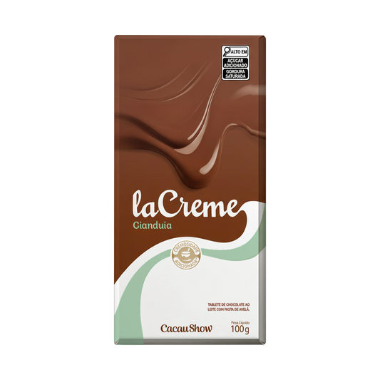 Tablete laCreme de Chocolate ao Leite e Avelã 100g