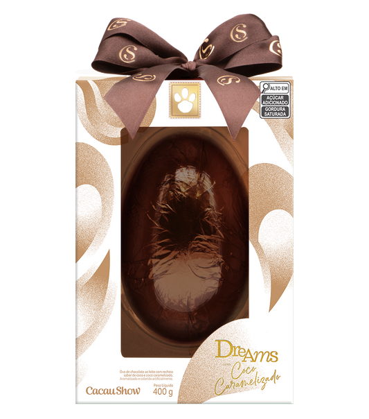 Ovo de Páscoa Dreams Coco Caramelizado 400g