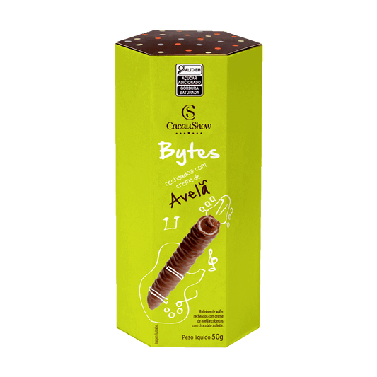 Wafer Bytes Avelã 50g