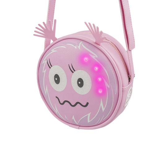 Bolsa Pampili de Led Chocomonstros Claudete Rosa
