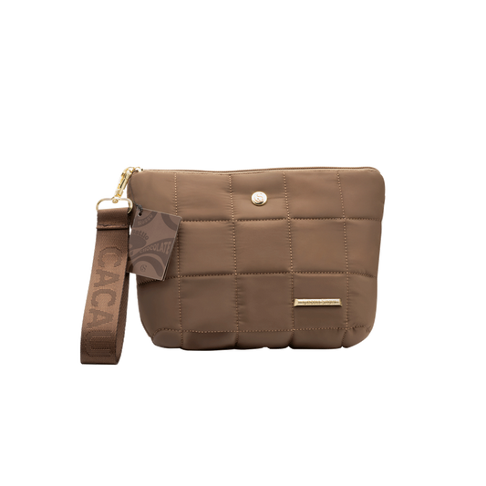 Necessaire Puffer Marrom Cacau Show